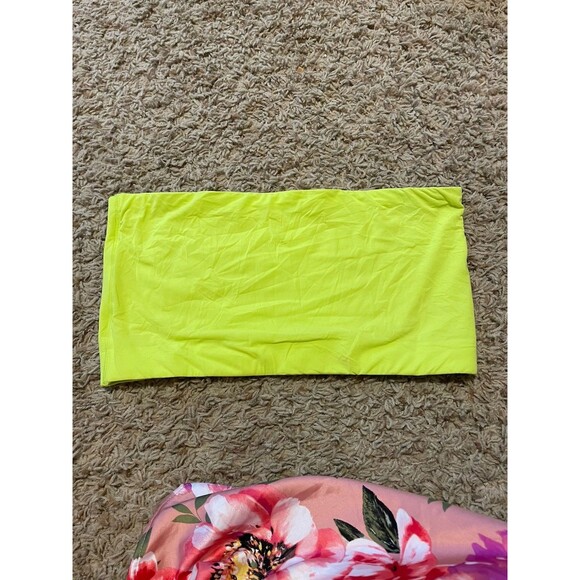SKIMS Bandeau Top Neon Yellow Size 2X Fits Everybody - Picture 2 of 4